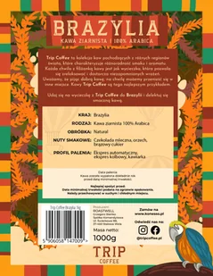 Kawa ziarnista Trip Coffee Brazylia 1kg - Kawa - miniaturka - grafika 6