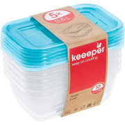 Pojemniki kuchenne - Keeeper - Zestaw pojemników do żywności 0,5 l, 5 sztuk - miniaturka - grafika 1