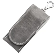 Survival - akcesoria - MKM SKÓRZANA KIESZEŃ NA NARZĘDZIA – SZARY/BIAŁY 100% ROŚLINNIE GARBOWANA SKÓRA W TOSKANII - I - miniaturka - grafika 1