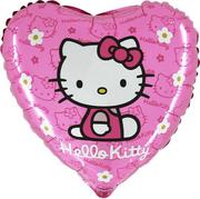 Urodziny dziecka - Grabo Balloons Balon foliowy serce Hello Kitty - 46 cm - 1 szt. L18019 - miniaturka - grafika 1