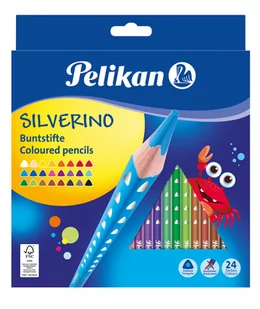 Kredki Silverino trójkątne 24 kolory - Przybory szkolne - miniaturka - grafika 2