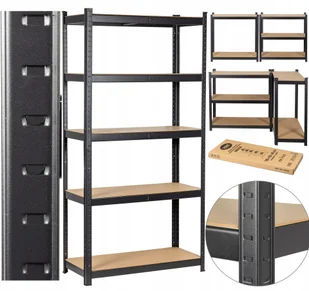 Metalowy Regał magazynowy Biurowy Magazyn Garażowy pionowy Szafka 180x90x40 - Szafy i regały magazynowe - miniaturka - grafika 1