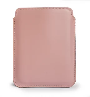 LURESKO Skórzane etui na ebook Pocketbook Touch Lux 4/5 (różowy gładki, różowa nić) - Etui do czytników e-book - miniaturka - grafika 1