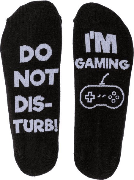 Out of the blue Długie Skarpetki ze Śmiesznym Napisem - DO NOT DISTURB! I'M GAMING