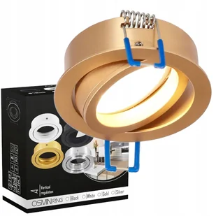 Oprawa Sufitowa Podtynkowa Okrąg Led Ruchoma GU10 Złota Edo - Oprawy, klosze i abażury Oprawa Sufitowa Podtynkowa Okrąg Led Ruchoma GU10 Złota Edo - Oprawy, klosze i abażury - miniaturka - grafika 1