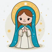 Malowanie po numerach - Ideyka Malowanie po numerach - Miłosierdzie 25x25cm - miniaturka - grafika 1