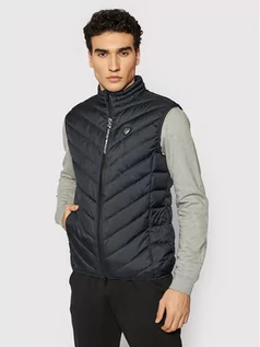 Kamizelki męskie - Emporio Armani Kamizelka 8NPQ03 PNE1Z 1578 Granatowy Regular Fit - grafika 1