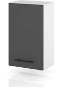 Szafki kuchenne - szafka kuchenna wisząca modułowa mała z uchwytami 20cm spremium szary mat - miniaturka - grafika 1