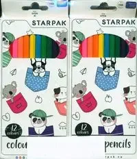 Kredki ołówkowe 12 kolorów 12 sztuk - Szkolne artykuły papiernicze - miniaturka - grafika 1
