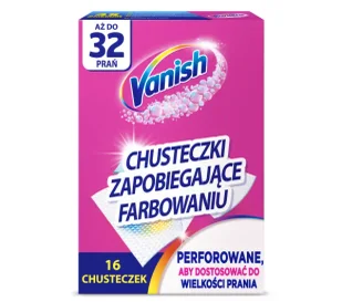 Vanish wyłapujące kolor do 32 prań 16szt. - Środki do prania - miniaturka - grafika 1