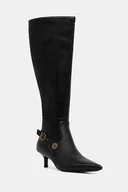 Kozaki damskie - Pinko kozaki Gloria 15 damskie kolor czarny na szpilce SD0369E028Z99 - miniaturka - grafika 1