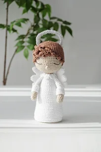 Aniołek na Chrzest/Komunię - Pamiątka Chrztu Świętego - miniaturka - grafika 1