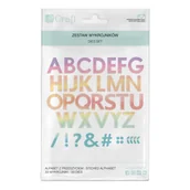 Scrapbooking - Zestaw wykrojników - Alfabet z przeszyciem 33 szt. - miniaturka - grafika 1