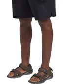 Sandały męskie - Jack Wolfskin Sandały "Lakewood Ride" w kolorze brązowym - miniaturka - grafika 1