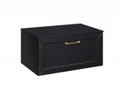 Szafki łazienkowe - BESCO SUD-854-CZ DEXA szafka umywalkowa bez blatu z syfonem w komplecie uchwyt złoty 80/50/40 cm czarna - miniaturka - grafika 1