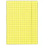 Teczki i skoroszyty - Donau Teczka z gumką A4 w kratkę żółta WIKR-975495 WIKR-975495 - miniaturka - grafika 1