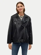 Kurtki damskie - Vero Moda Kurtka z imitacji skóry Ramon 10311337 Czarny Loose Fit - miniaturka - grafika 1