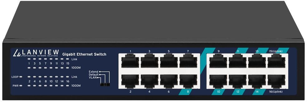 Lanview LVN-1U-16PORT-1G bez kategorii LVN-1U-16PORT-1G
