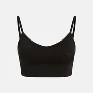 Biustonosze - Damski Stanik sportowy GUESS ANGELICA ACTIVE BRA V2RP11MC03W-JBLK – Czarny - miniaturka - grafika 1