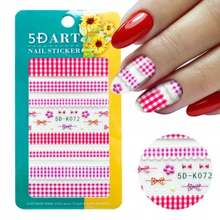 Naklejki 5d Do Zdobienia Paznokci Wzory Kratka - Ozdoby do paznokci - miniaturka - grafika 1