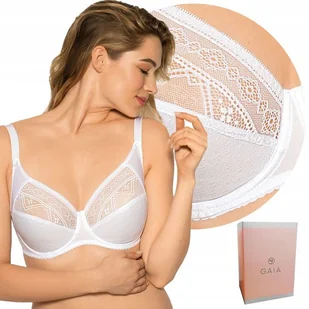 ﻿GAIA NANCY 059 , biustonosz soft , BIAŁY , 85C - Biustonosze - miniaturka - grafika 1