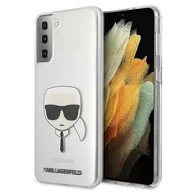 Etui i futerały do telefonów - Karl Lagerfeld KLHCS21MKTR S21+ G996 hardcase Transparent Karl s Head - miniaturka - grafika 1