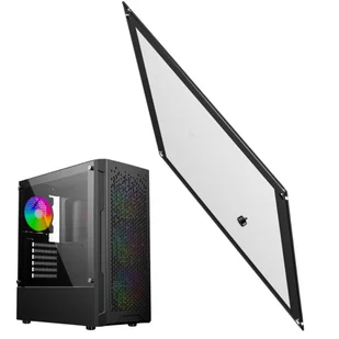 Lewy panel boczny do obudowy Gembird FORNAX 400x szkło - Akcesoria do komputerów stacjonarnych - miniaturka - grafika 1