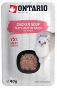 Mokra karma dla kotów - Ontario Soup Zupka Z Kurczakiem Dla Kociąt 40g - miniaturka - grafika 1