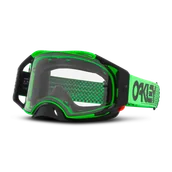 Gogle i okulary motocyklowe - Gogle Cross Oakley Airbrake M Zielony - miniaturka - grafika 1