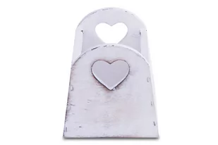 Skrzynka ZACHARI biały, 15x14x13, drewno - Skrzynie ogrodowe - miniaturka - grafika 1