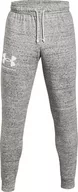 Spodnie sportowe męskie - Under Armour Under Armour Rival Terry Joggers 1361642-112 szary XXL - miniaturka - grafika 1