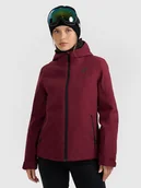 Kurtki damskie - 4F Kurtka narciarska membrana 5000 damska - burgundowa S - miniaturka - grafika 1