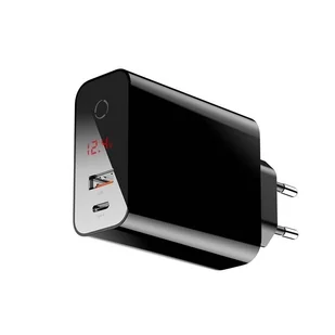 Baseus Speed PPS ładowarka sieciowa EU USB + USB Typ C PD3.0 QC3.0 45W czarny (CCFSEU907-01) - Ładowarki do telefonów - miniaturka - grafika 5