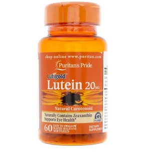 Puritans Pride Luteina 20 Mg Suplement diety 60 kaps. - Wzrok i słuch - miniaturka - grafika 1