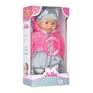 Lalki dla dziewczynek - SMILY PLAY Lalka bobas miękka uczy angielskiego mówi PL i EN, śpiewa, 120 słów, zestaw ubranek - miniaturka - grafika 1