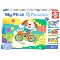 Puzzle - Educa Vehículos Progresivos Infantiles y 8 piezas. +24 Meses. Ref. 18898 My First Fahrzeuge puzzle dla dzieci, ze rosnącym stopniem trudności. 5, 6, 7 i 8 części, kolorowe 18898 - miniaturka - grafika 1