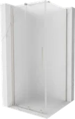 Kabiny prysznicowe - Mexen Velar kabina prysznicowa rozsuwana 110x110 cm, szron, nikiel szczotkowany - 871-110-110-31-97 - miniaturka - grafika 1