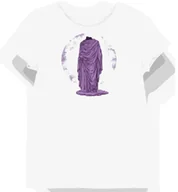 Koszulki i topy damskie - Koszulka damska biała z nadrukiem Fioletowego Cesarza XS - miniaturka - grafika 1