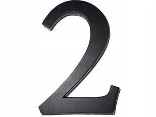 Sartpol OBI Cyfra 2 składana 19 cm czarna - Numery na dom - miniaturka - grafika 1