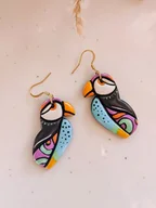 Kolczyki - Kolczyki maskonury duże kolczyki z podobizną maskonura prezent dla niej - miniaturka - grafika 1