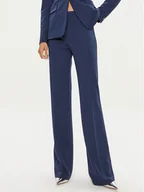 Spodnie damskie - Pinko Spodnie materiałowe Hulka 100054 A0HM Granatowy Regular Fit - miniaturka - grafika 1