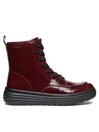 Buty dla dziewczynek - Geox Kozaki J Phaolae Girl J46ETA 000HH C7357 S Bordowy - miniaturka - grafika 1