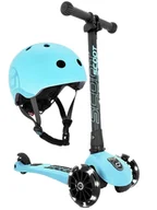 Hulajnogi - SCOOTANDRIDE Highwaykick 3 LED Hulajnoga składana ze świecącymi kółkami 3+ Blueberry - miniaturka - grafika 1