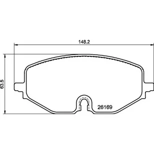 Klocki hamulcowe - komplet BREMBO P 85 182X - Klocki hamulcowe - miniaturka - grafika 1