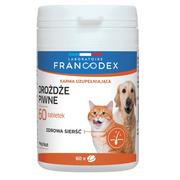 Suplementy i witaminy dla kotów - Francodex Drożdże piwne dla psów i kotów 60 tabletek - miniaturka - grafika 1