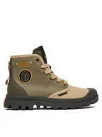 Botki damskie - Palladium Trapery Pampa Hawkins Police 94624-308-M Zielony - miniaturka - grafika 1