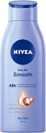 Balsamy i kremy do ciała - Mleko do ciała Nivea Body Milk Smooth Mini 400 ml (4005900418678) - miniaturka - grafika 1