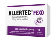 Leki na alergię - Polpharma Allertec Fexo 120 mg x 10 tabl powlekanych - miniaturka - grafika 1