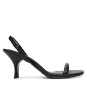 Sandały damskie - Sandały Calvin Klein HW0HW02800 Czarny - miniaturka - grafika 1