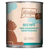Mokra karma dla kotów - MjAMjAM purer Fleischgenuss, 6 x 800 g - Pyszny indyk - miniaturka - grafika 1